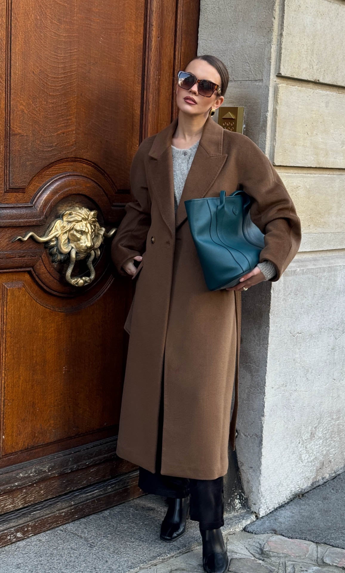 Raphaella Double-Breasted Cashmere Overcoat | Ravella