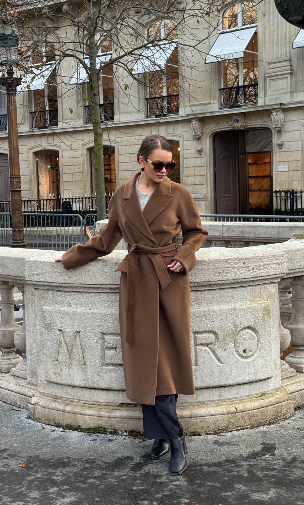 Raphaella Double-Breasted Cashmere Overcoat | Ravella