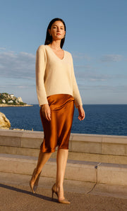 Alessa Silk Skirt