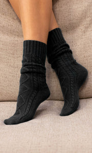 Diamond Cashmere Socks