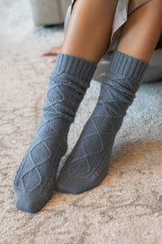 Diamond Cashmere Socks