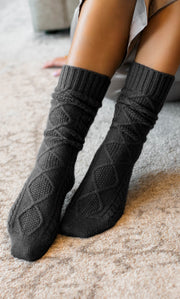 Diamond Cashmere Socks