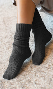 Diamond Cashmere Socks
