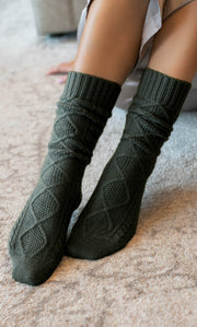 Diamond Cashmere Socks