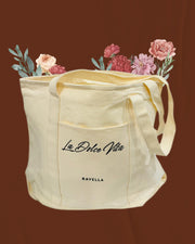 'La Dolce Vita' Canvas Tote Bag