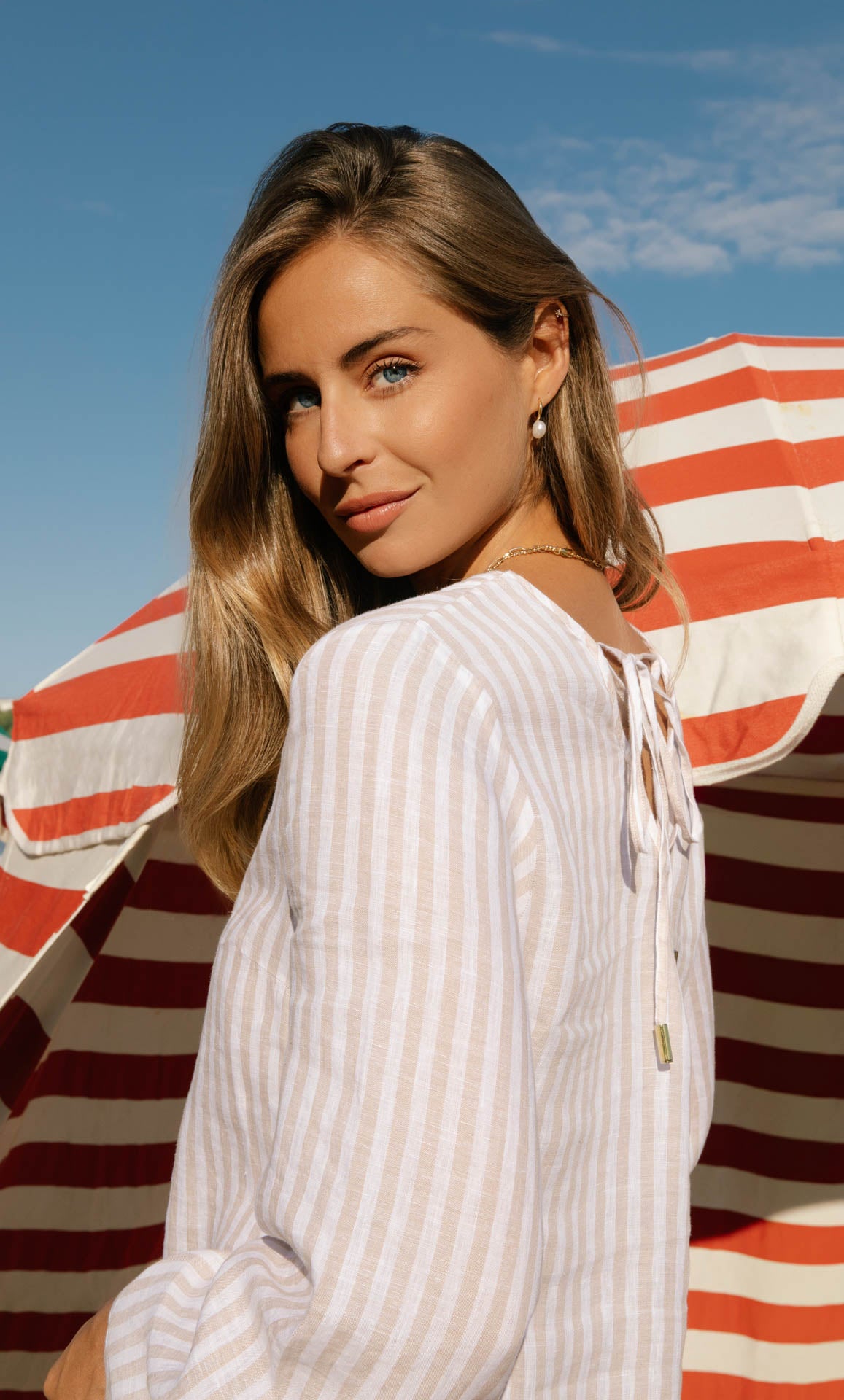 Claire Linen Dress Portofino