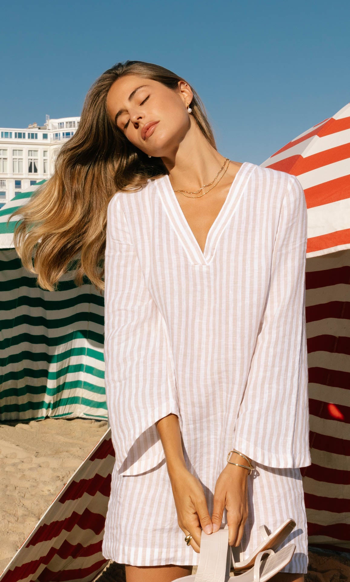 100 linen dresses made in italy Portofino Linen Dress - Made in Italy