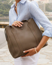 Madame Italian Leather Tote Bag