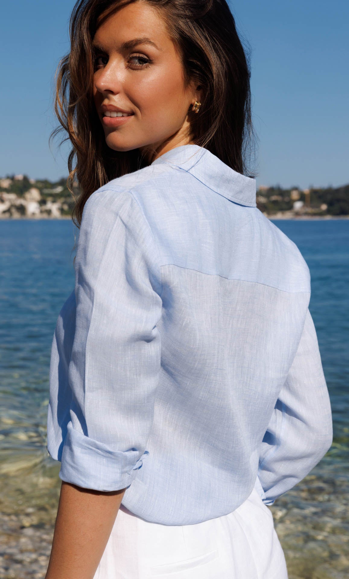 トップス carla Lady linen like tops Lady linen like tops（White） – CARLA
