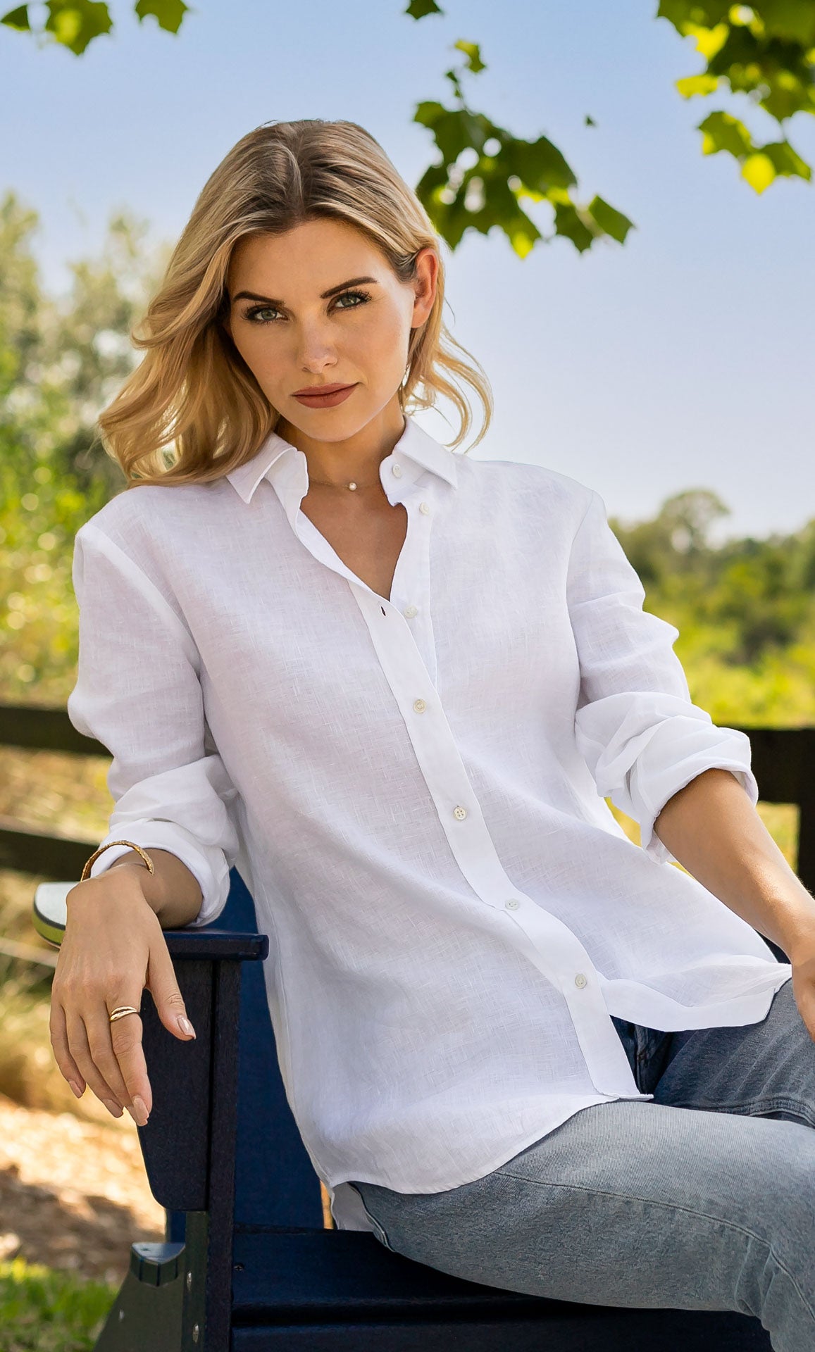 Ravella Linen Shirt - Made in Italy | 100% Linen Women's Shirt