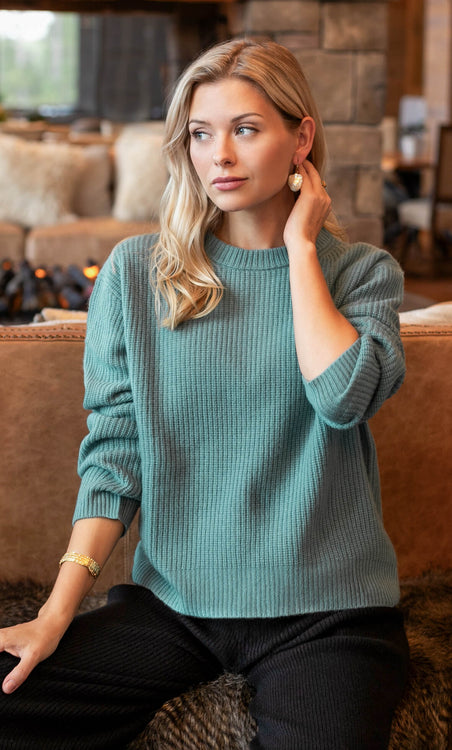 Lombardia Cashmere Fisherman Sweater