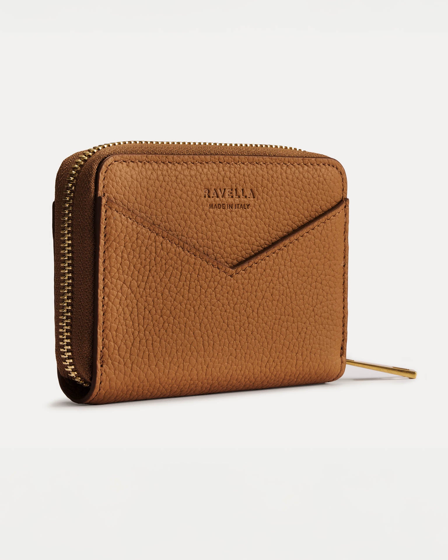Ravella Leather Zip Wallet - Made in Italy | Ravella Luxury