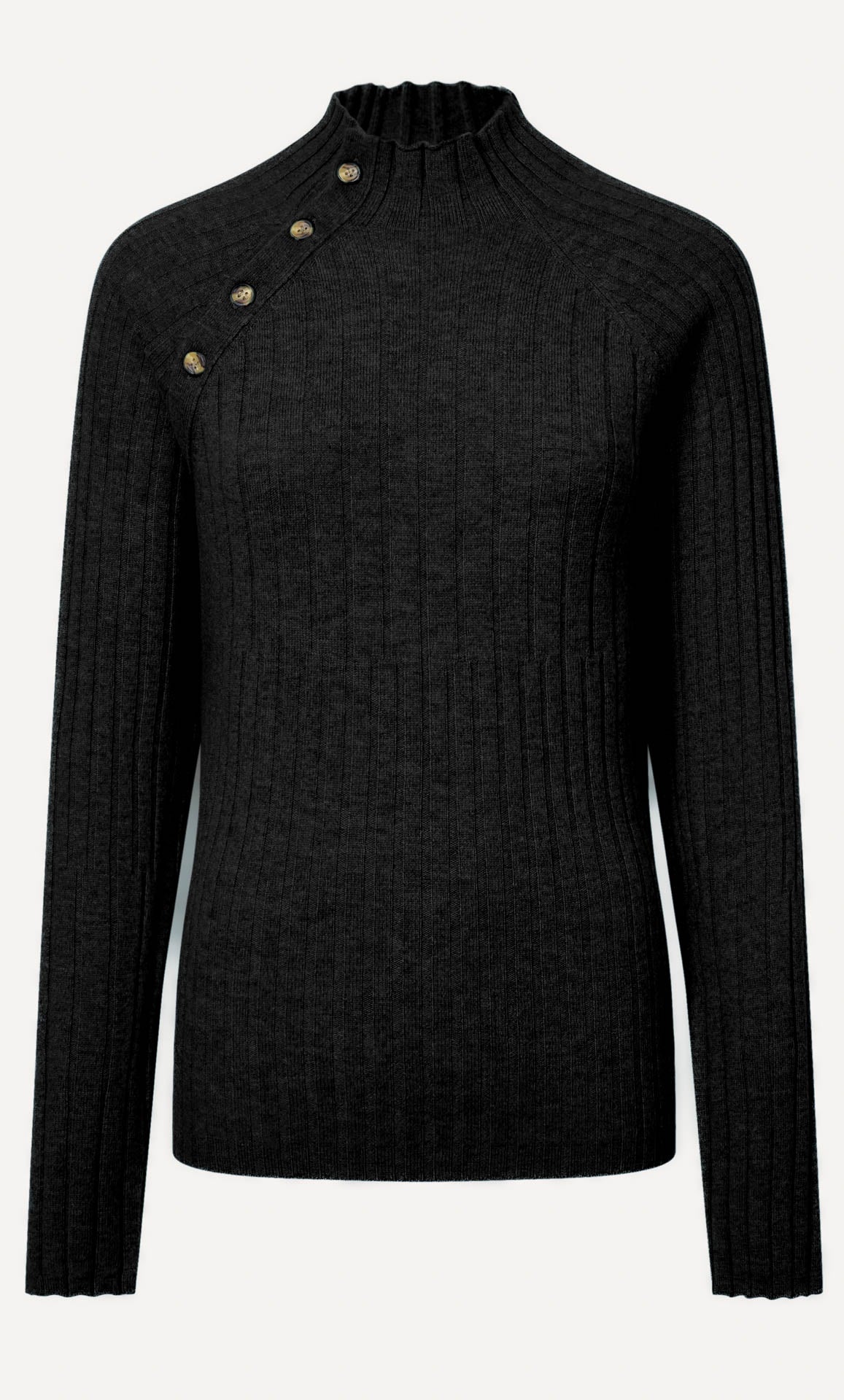 Mia Cashmere Mock Neck Sweater - 100% Cashmere | Ravella