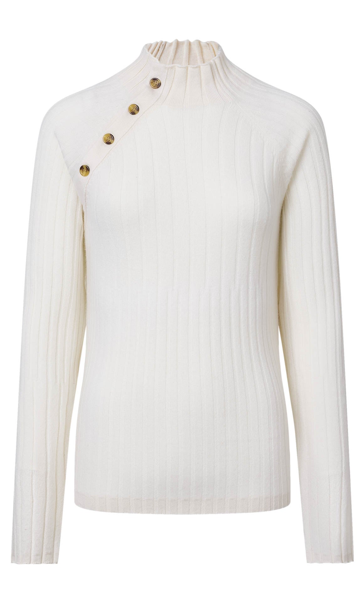 Mia Cashmere Mock Neck Sweater - 100% Cashmere | Ravella