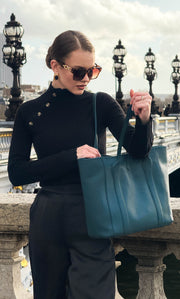 Mia Cashmere Mock Neck Sweater