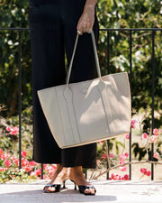 Madame Italian Leather Tote Bag