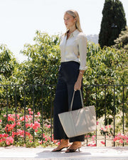 Madame Italian Leather Tote Bag
