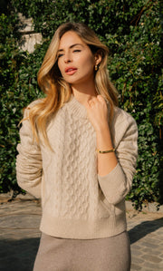 Moritz Cable Cashmere Sweater