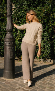 Moritz Cable Cashmere Sweater