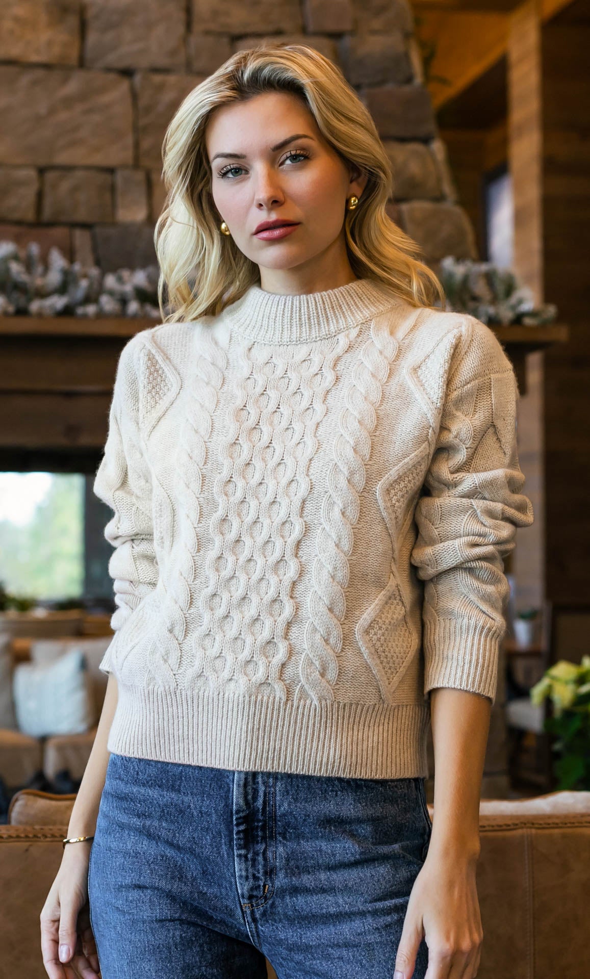 Moritz Cable Cashmere Sweater - 100% Luxury Cashmere | Ravella
