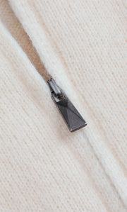 Nevara Zipper Cardigan - Cashmere & Silk
