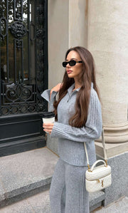 Nevara Zipper Cardigan - Cashmere & Silk