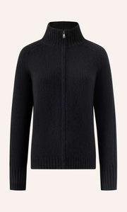 Nevara Zipper Cardigan - Cashmere & Silk