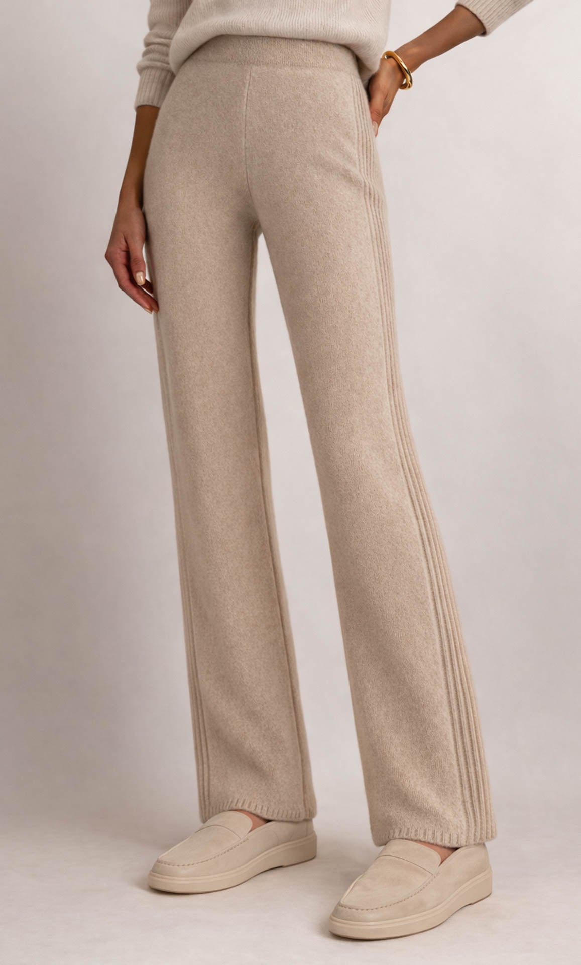 Nevara Pants - Cashmere & Silk | Ravella Luxury Knitwear