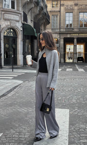 Nevara Zipper Cardigan - Cashmere & Silk