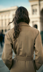 Raphaella Double-Breasted Cashmere Coat
