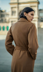 Raphaella Double-Breasted Cashmere Coat