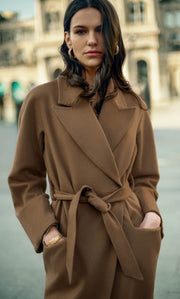 Raphaella Double-Breasted Cashmere Coat