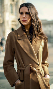 Raphaella Double-Breasted Cashmere Coat