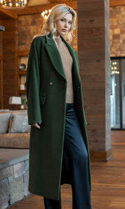 Raphaella Double-Breasted Cashmere Coat