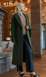 Raphaella Double-Breasted Cashmere Coat