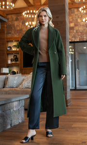 Raphaella Double-Breasted Cashmere Coat