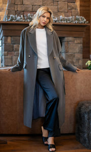 Raphaella Double-Breasted Cashmere Coat