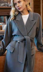 Raphaella Double-Breasted Cashmere Coat