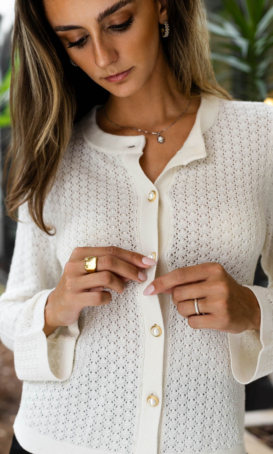 Shelly Knitted Cardigan - Silk & Cashmere | Ravella Riviera Collection