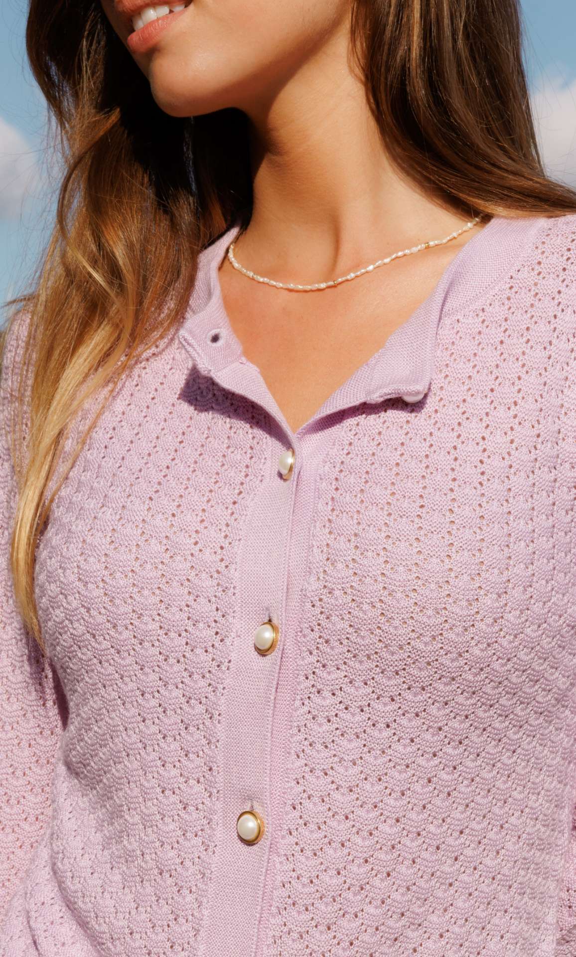 Shelly Knitted Cardigan - Silk & Cashmere | Ravella Riviera Collection