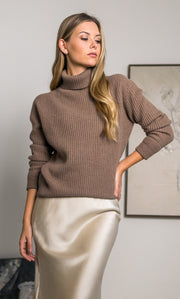 Tessa Cashmere Turtleneck Sweater