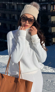 Tessa Cashmere Turtleneck Sweater
