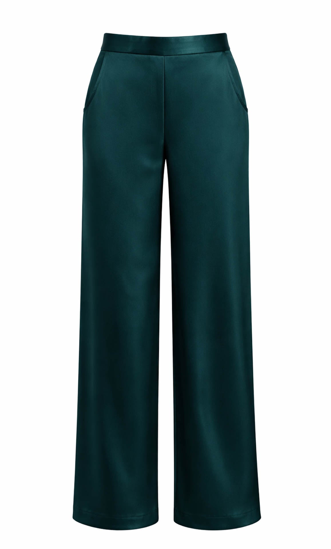Vicenza Silk Wide-Leg Pants – 100% Silk Pants | Ravella Luxury