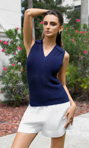 Vivienne Knitted Silk Tank