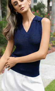 Vivienne Knitted Silk Tank