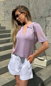 Waverly Knit Polo - Silk & Cashmere