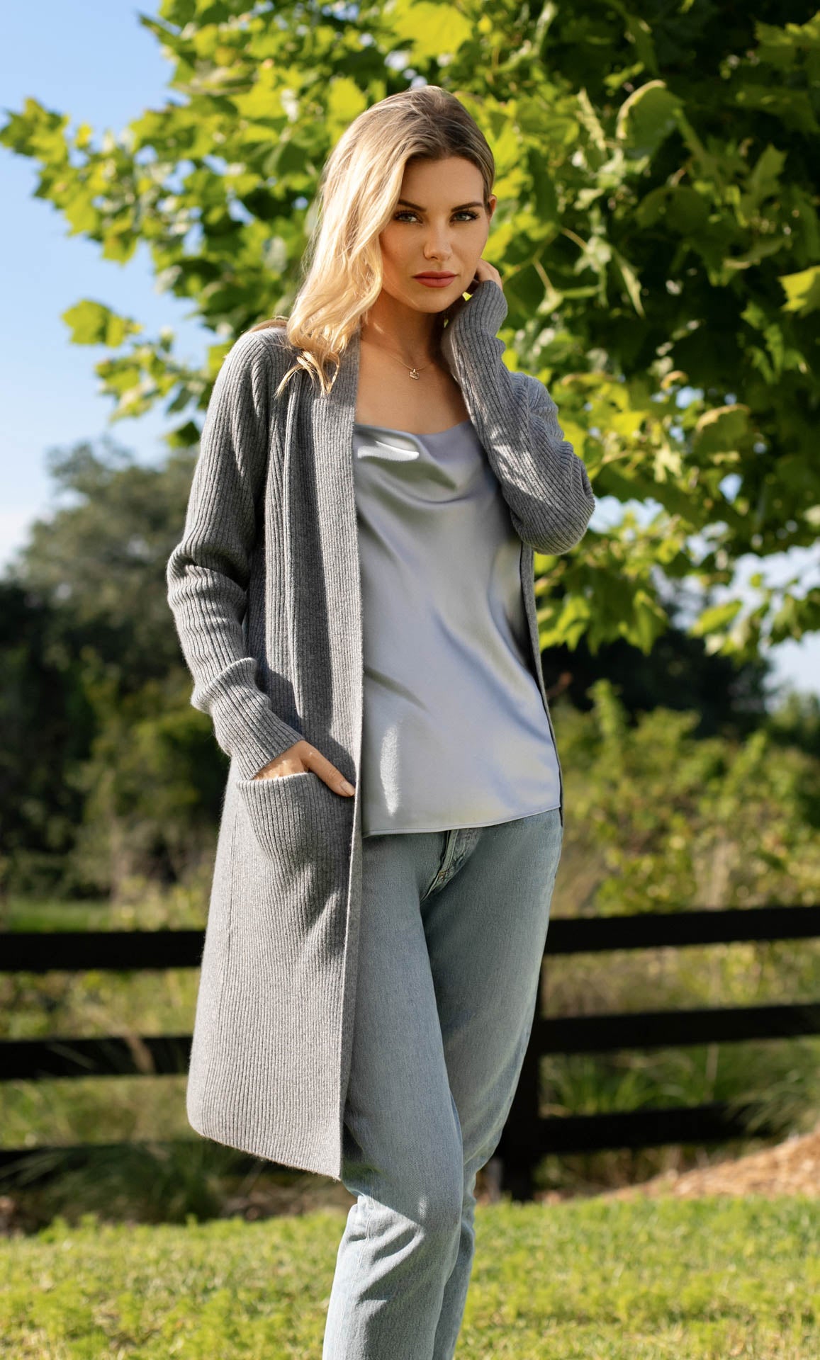 Winslet Cashmere Cardigan Coat - 100% Luxury Cashmere | Ravella