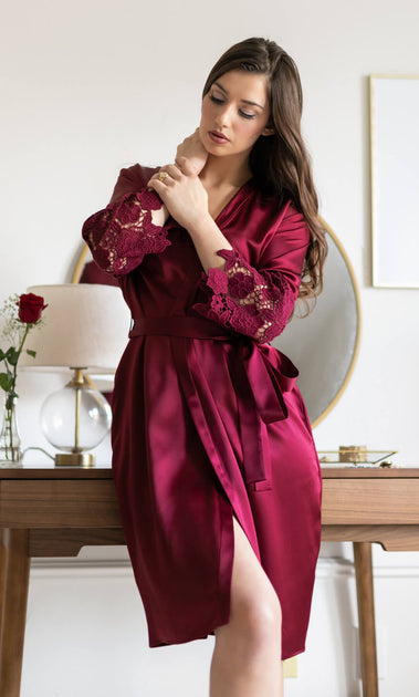 Chantella Silk Robe – 100% Luxury Silk | Ravella Luxury Silkwear