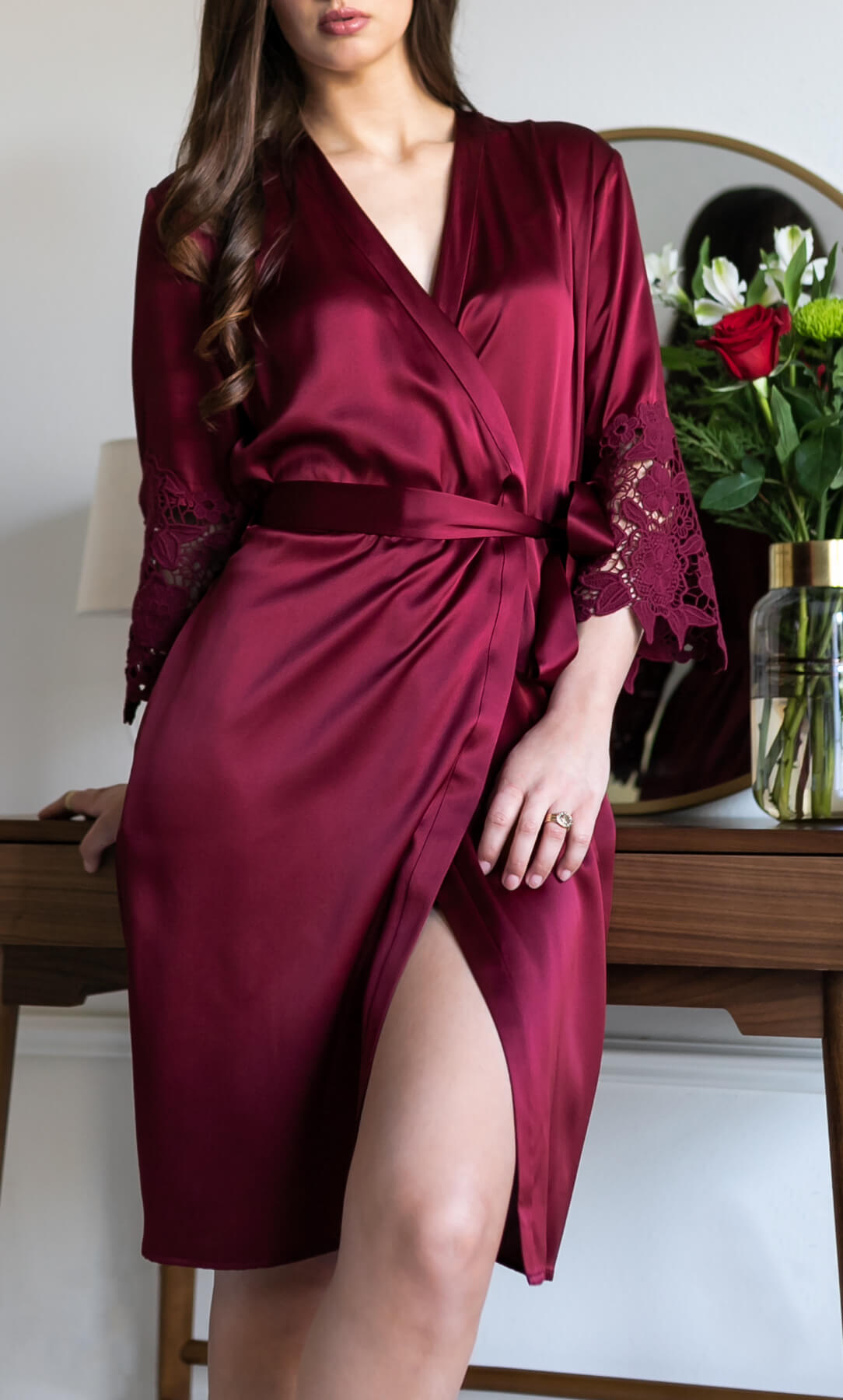 Chantella Silk Robe – 100% Luxury Silk | Ravella Luxury Silkwear
