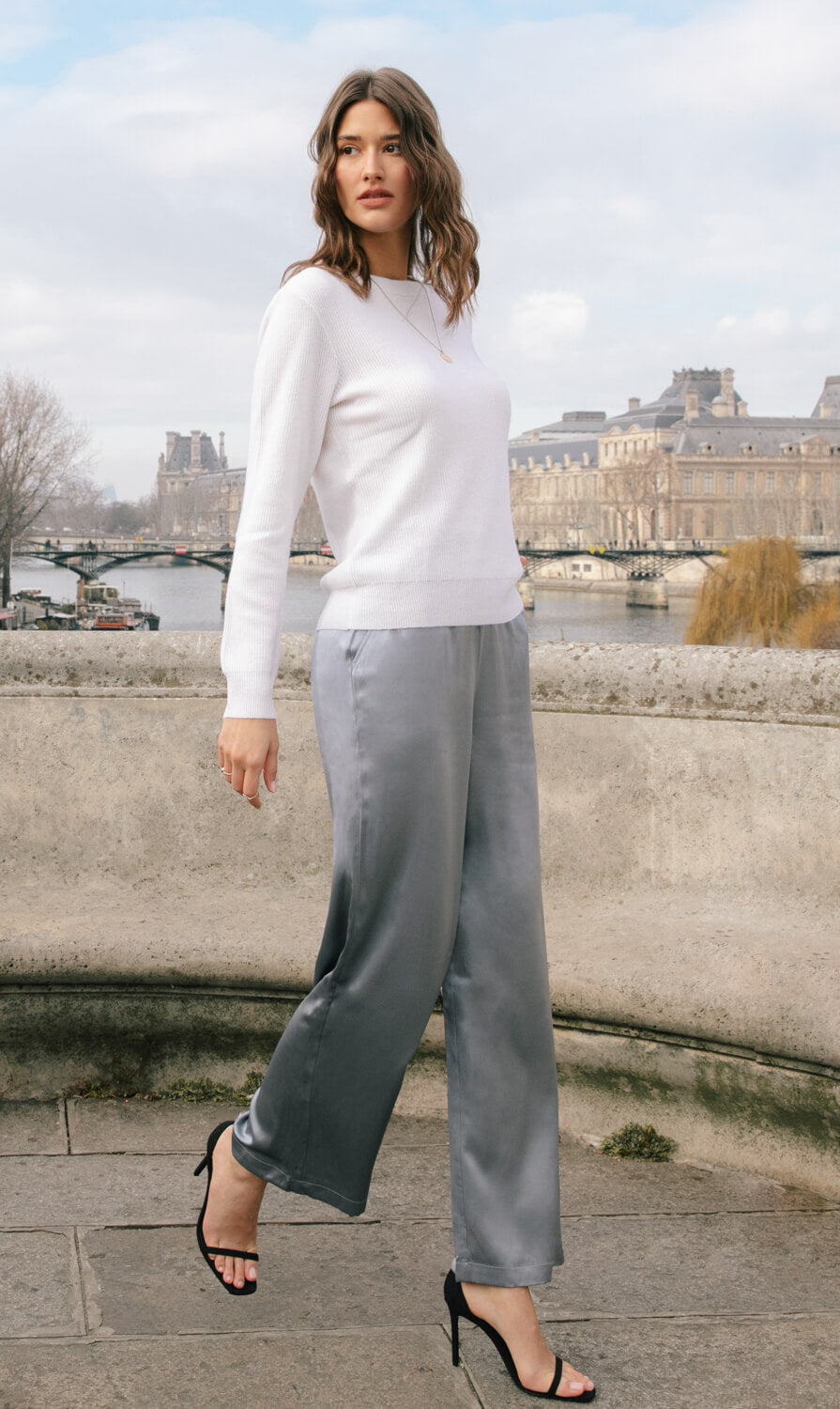 Printed silk Vischio Pants